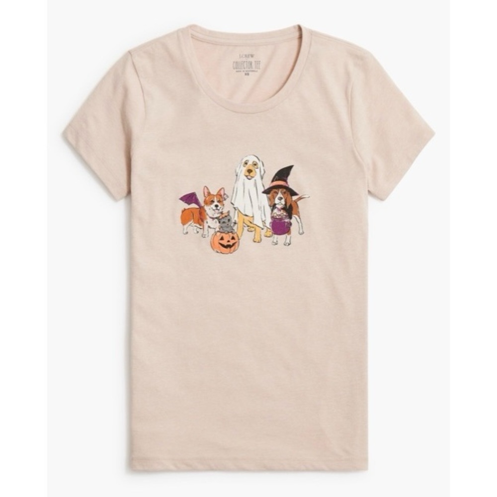 j.crew halloween pets collector tee S dogs in costumes :)